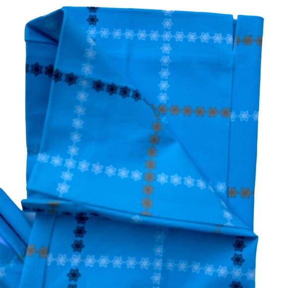 Inspired Style Ankle Pants Aqua Blue Check Size 10 Pockets Cotton Blend $124 NEW - Picture 14 of 16